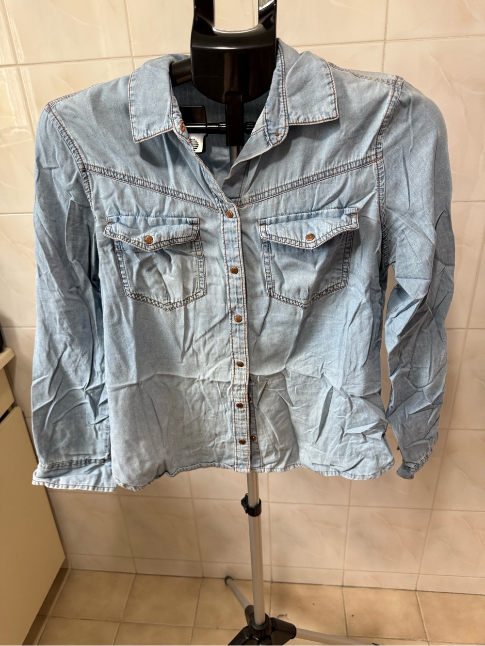 Zara Light Blue Denim Shirt